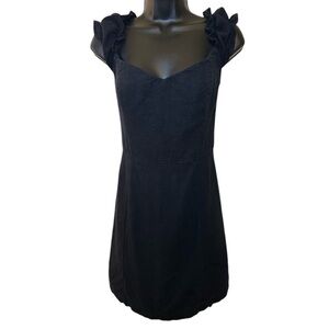 Abercrombie & Fitch Ruffle Sleeve Linen Mini Dress